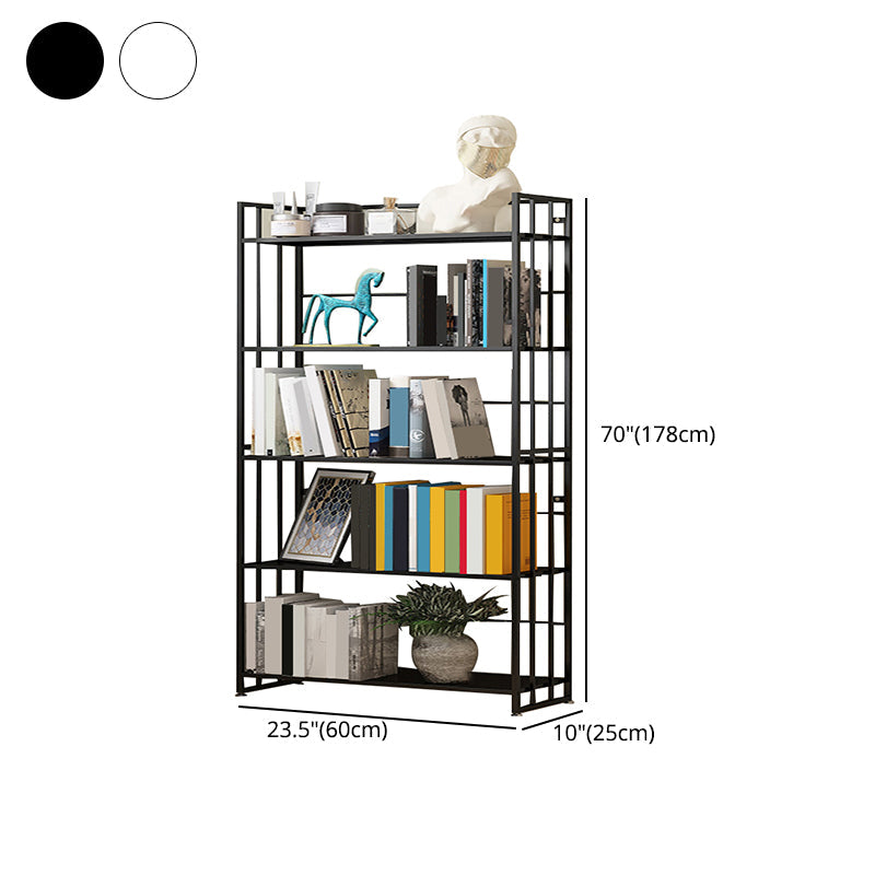 9.84"W Bookshelf Contemporary Style Open Back Bookcase for Home Office Clearhalo 'Bookcases' 'furn' 'furn_bookcases' 'Furniture' 'furniture_bookcases' 'Office Furniture' 4971715