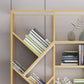 Modern Vertical Etagere Bookshelf Metal Frame Manufactured Wood Shelf Bookcase Clearhalo 'Bookcases' 'Furniture' 'furniture_bookcases' 'Office Furniture' 4971728