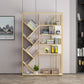 Modern Vertical Etagere Bookshelf Metal Frame Manufactured Wood Shelf Bookcase Clearhalo 'Bookcases' 'Furniture' 'furniture_bookcases' 'Office Furniture' 4971730
