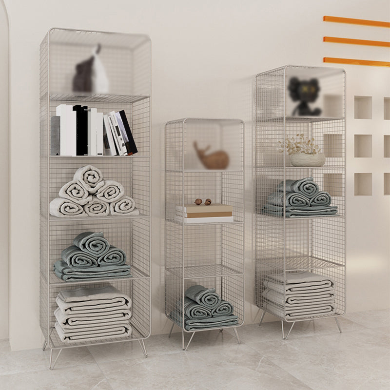 Modern Style Bookcase Vertical Metal Closed Back Bookshelf for Home Clearhalo 'Bookcases' 'furn' 'furn_bookcases' 'Furniture' 'furniture_bookcases' 'Office Furniture' 4971735