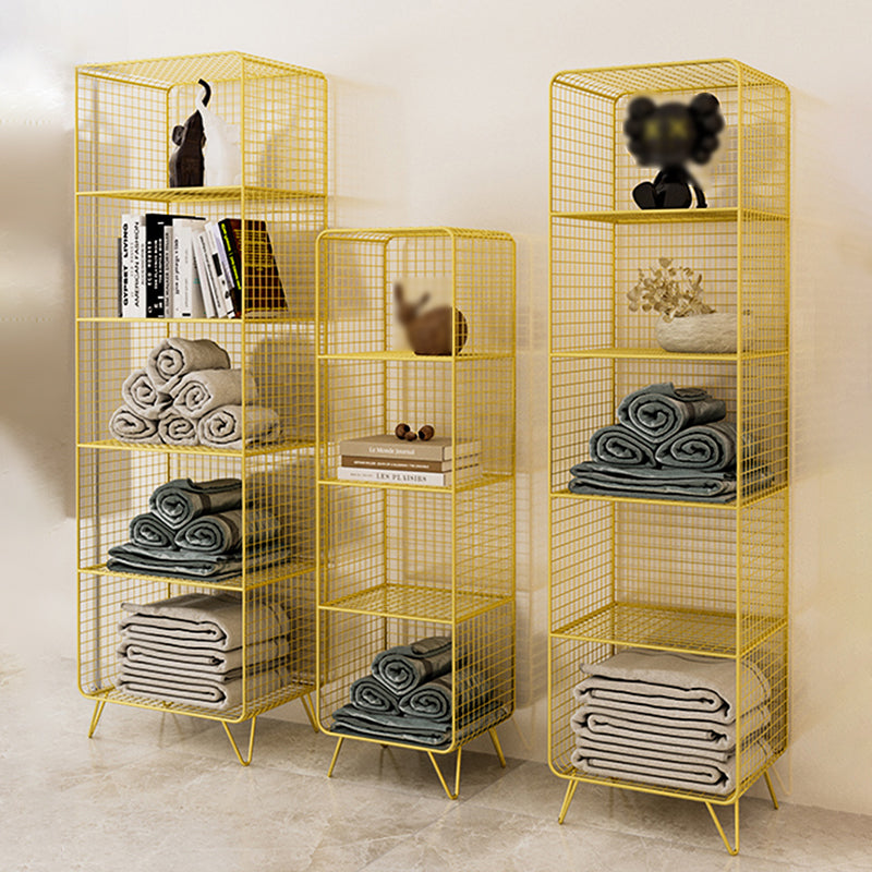 Modern Style Bookcase Vertical Metal Closed Back Bookshelf for Home Clearhalo 'Bookcases' 'furn' 'furn_bookcases' 'Furniture' 'furniture_bookcases' 'Office Furniture' 4971761