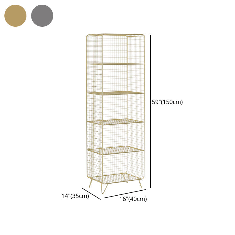 Modern Style Bookcase Vertical Metal Closed Back Bookshelf for Home Clearhalo 'Bookcases' 'furn' 'furn_bookcases' 'Furniture' 'furniture_bookcases' 'Office Furniture' 4971765