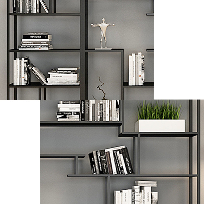 Metal Open Etagere Bookshelf Vertical Urban Bookcase for Living Room Clearhalo 'Bookcases' 'furn' 'furn_bookcases' 'Furniture' 'furniture_bookcases' 'Office Furniture' 4971779