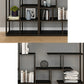 Metal Open Etagere Bookshelf Vertical Urban Bookcase for Living Room Clearhalo 'Bookcases' 'furn' 'furn_bookcases' 'Furniture' 'furniture_bookcases' 'Office Furniture' 4971781