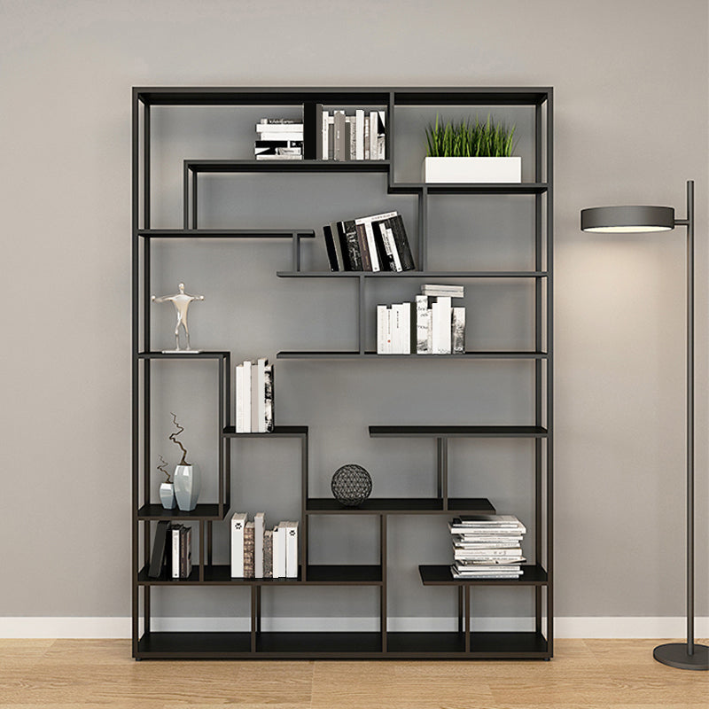 Metal Open Etagere Bookshelf Vertical Urban Bookcase for Living Room Clearhalo 'Bookcases' 'furn' 'furn_bookcases' 'Furniture' 'furniture_bookcases' 'Office Furniture' 4971785