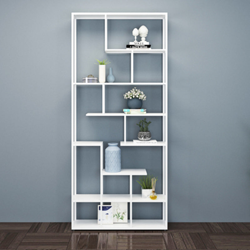 Metal Open Etagere Bookshelf Vertical Urban Bookcase for Living Room Clearhalo 'Bookcases' 'furn' 'furn_bookcases' 'Furniture' 'furniture_bookcases' 'Office Furniture' 4971786