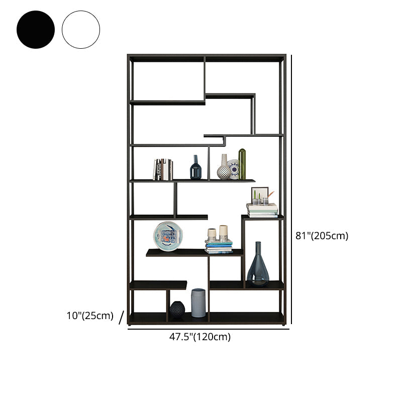 Metal Open Etagere Bookshelf Vertical Urban Bookcase for Living Room Clearhalo 'Bookcases' 'furn' 'furn_bookcases' 'Furniture' 'furniture_bookcases' 'Office Furniture' 4971791