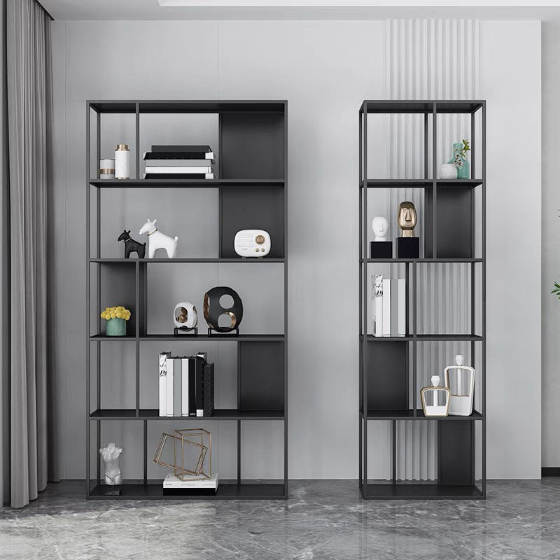 70.87"H Bookshelf Contemporary Style Open Back Bookcase for Home Office Clearhalo 'Bookcases' 'furn' 'furn_bookcases' 'Furniture' 'furniture_bookcases' 'Office Furniture' 4971793