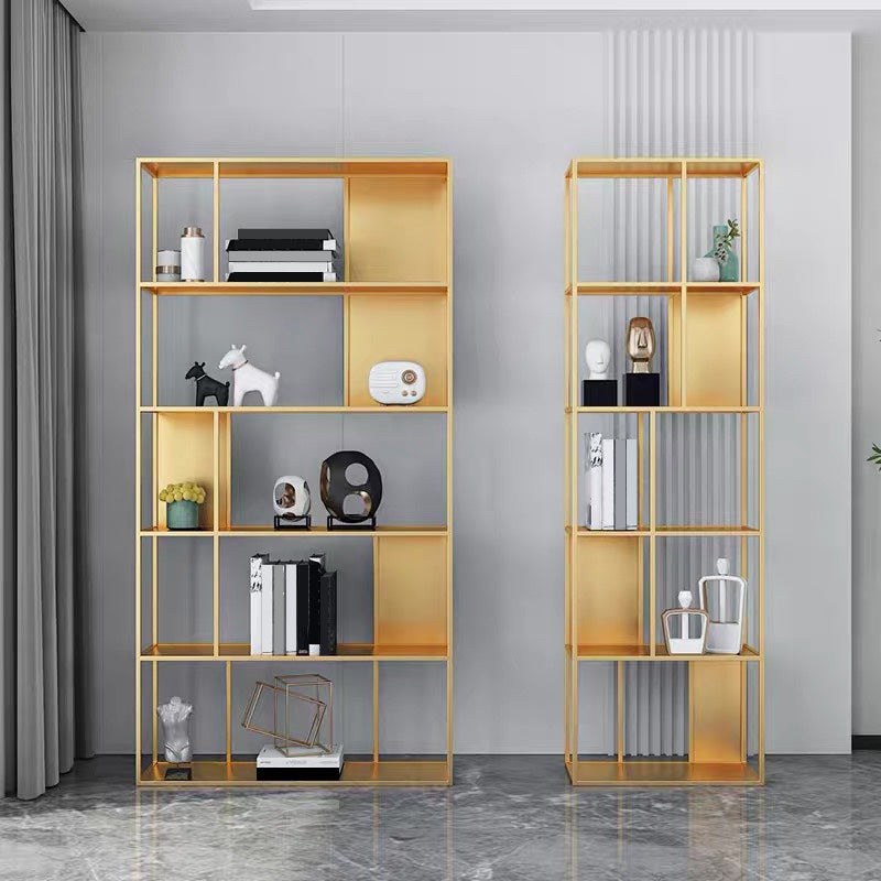 70.87"H Bookshelf Contemporary Style Open Back Bookcase for Home Office Clearhalo 'Bookcases' 'furn' 'furn_bookcases' 'Furniture' 'furniture_bookcases' 'Office Furniture' 4971798