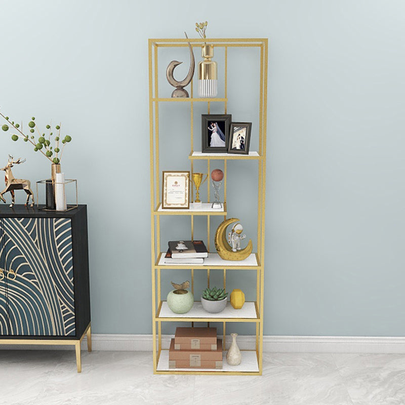 Modern Style Bookcase Etagere Metal Open Back Bookshelf for Home Clearhalo 'Bookcases' 'furn' 'furn_bookcases' 'Furniture' 'furniture_bookcases' 'Office Furniture' 4971816