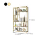 Contemporary Etagere Bookshelf Iron Frame White Manufactured Wood Shelf Bookcase Clearhalo 'Bookcases' 'furn' 'furn_bookcases' 'Furniture' 'furniture_bookcases' 'Office Furniture' 4971837