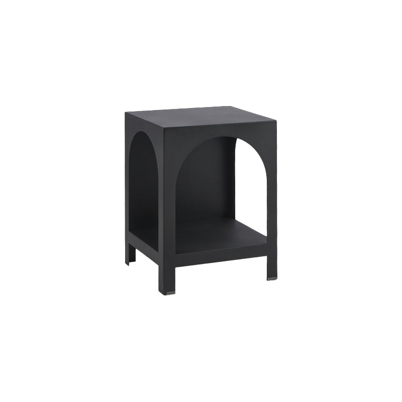 Modern Style Bookcase 13.78" Wide Metal Closed Back Bookshelf for Home 14"L x 14"W x 18.5"H Black Clearhalo 'Bookcases' 'furn' 'furn_bookcases' 'Furniture' 'furniture_bookcases' 'Office Furniture' 4971850