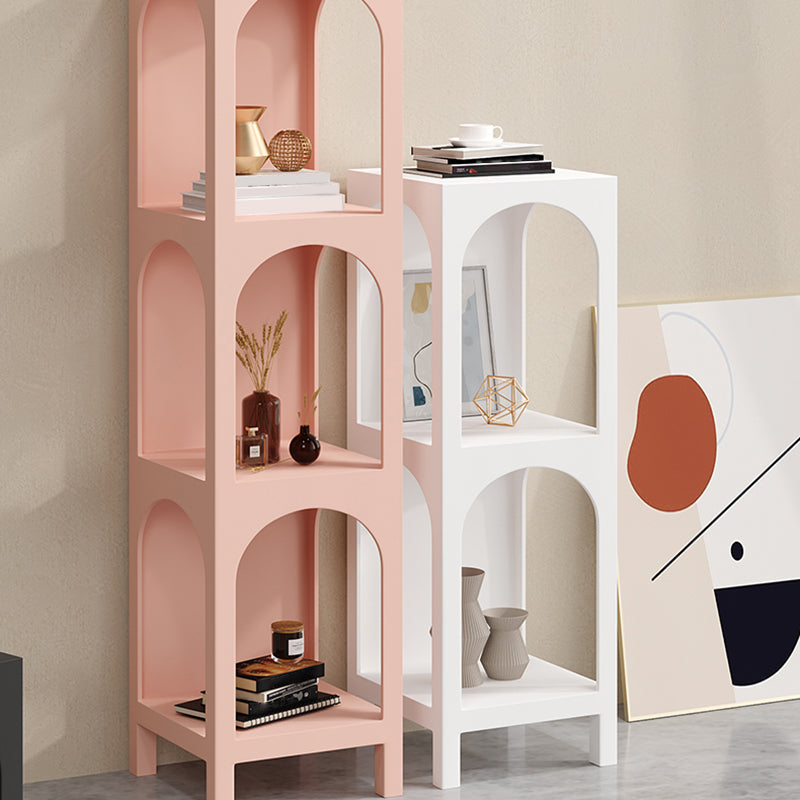 Modern Style Bookcase 13.78" Wide Metal Closed Back Bookshelf for Home Clearhalo 'Bookcases' 'furn' 'furn_bookcases' 'Furniture' 'furniture_bookcases' 'Office Furniture' 4971851