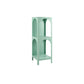 Modern Style Bookcase 13.78" Wide Metal Closed Back Bookshelf for Home 13.8"L x 13.8"W x 39.4"H Green Clearhalo 'Bookcases' 'furn' 'furn_bookcases' 'Furniture' 'furniture_bookcases' 'Office Furniture' 4971855