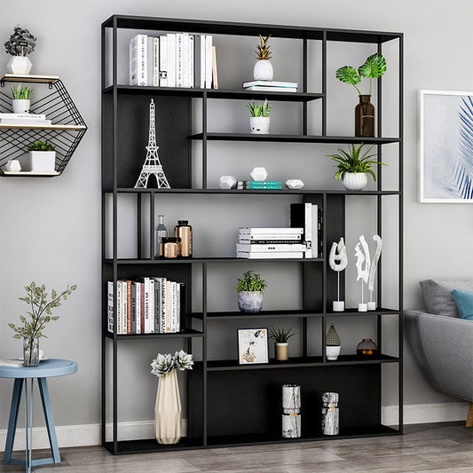 Metal Etagere Bookcase Modern Open Back Bookshelf for Home Office Clearhalo 'Bookcases' 'furn' 'furn_bookcases' 'Furniture' 'furniture_bookcases' 'Office Furniture' 4971872