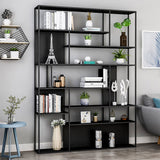 Metal Etagere Bookcase Modern Open Back Bookshelf for Home Office Clearhalo 'Bookcases' 'furn' 'furn_bookcases' 'Furniture' 'furniture_bookcases' 'Office Furniture' 4971872