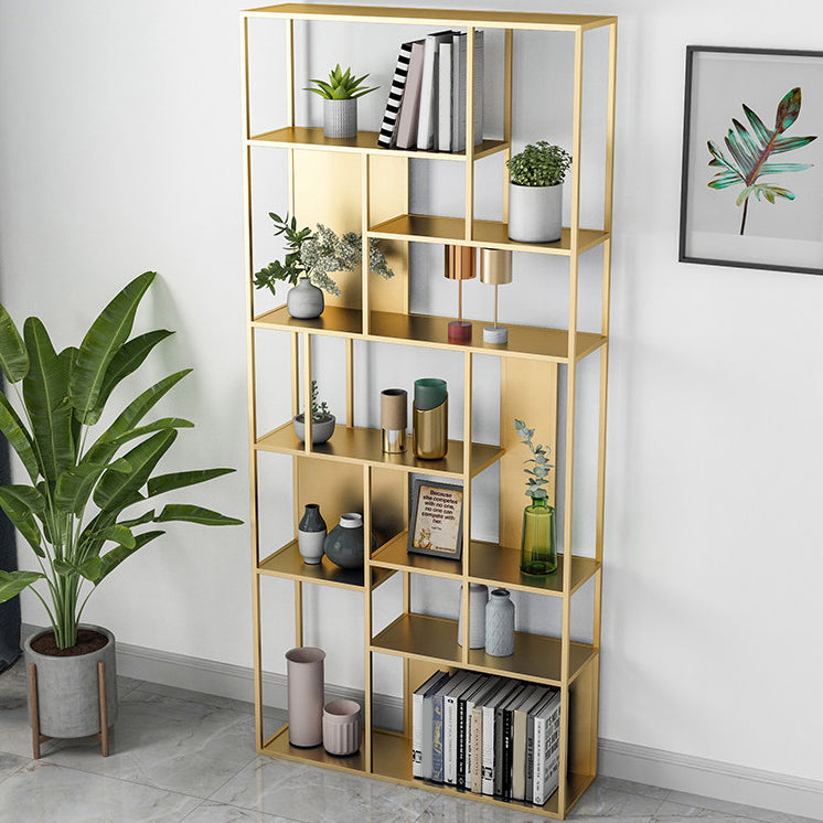 Metal Etagere Bookcase Modern Open Back Bookshelf for Home Office Clearhalo 'Bookcases' 'furn' 'furn_bookcases' 'Furniture' 'furniture_bookcases' 'Office Furniture' 4971873