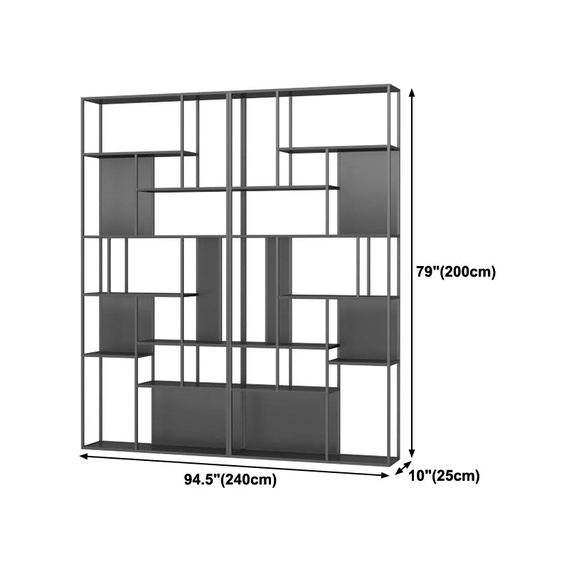 Metal Etagere Bookcase Modern Open Back Bookshelf for Home Office Clearhalo 'Bookcases' 'furn' 'furn_bookcases' 'Furniture' 'furniture_bookcases' 'Office Furniture' 4971885