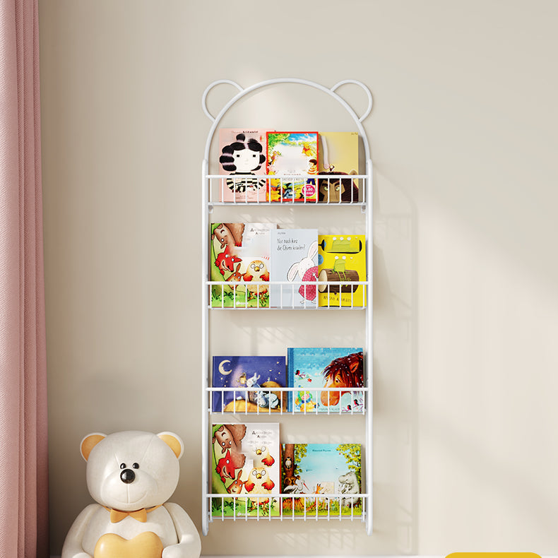 Scandinavian Wall Mounted Bookshelf Iron Vertical Bookcase for Home Clearhalo 'Bookcases' 'furn' 'furn_bookcases' 'Furniture' 'furniture_bookcases' 'Office Furniture' 4971888