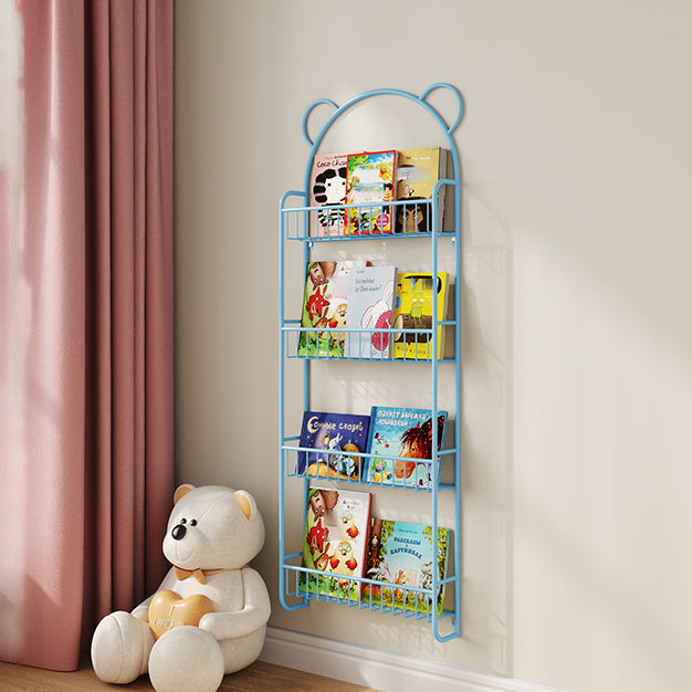 Scandinavian Wall Mounted Bookshelf Iron Vertical Bookcase for Home Clearhalo 'Bookcases' 'furn' 'furn_bookcases' 'Furniture' 'furniture_bookcases' 'Office Furniture' 4971889