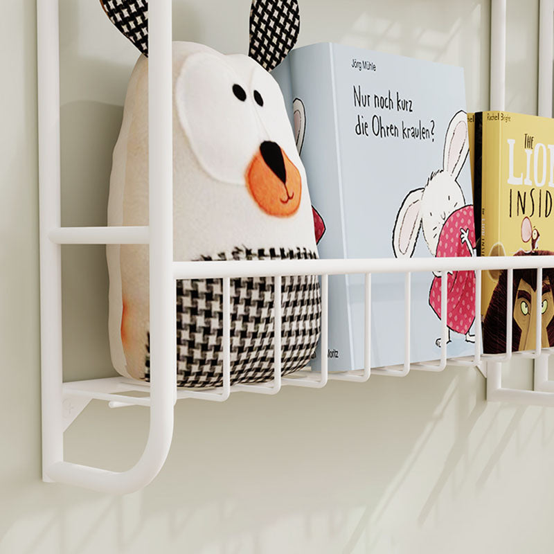 Scandinavian Wall Mounted Bookshelf Iron Vertical Bookcase for Home Clearhalo 'Bookcases' 'furn' 'furn_bookcases' 'Furniture' 'furniture_bookcases' 'Office Furniture' 4971895