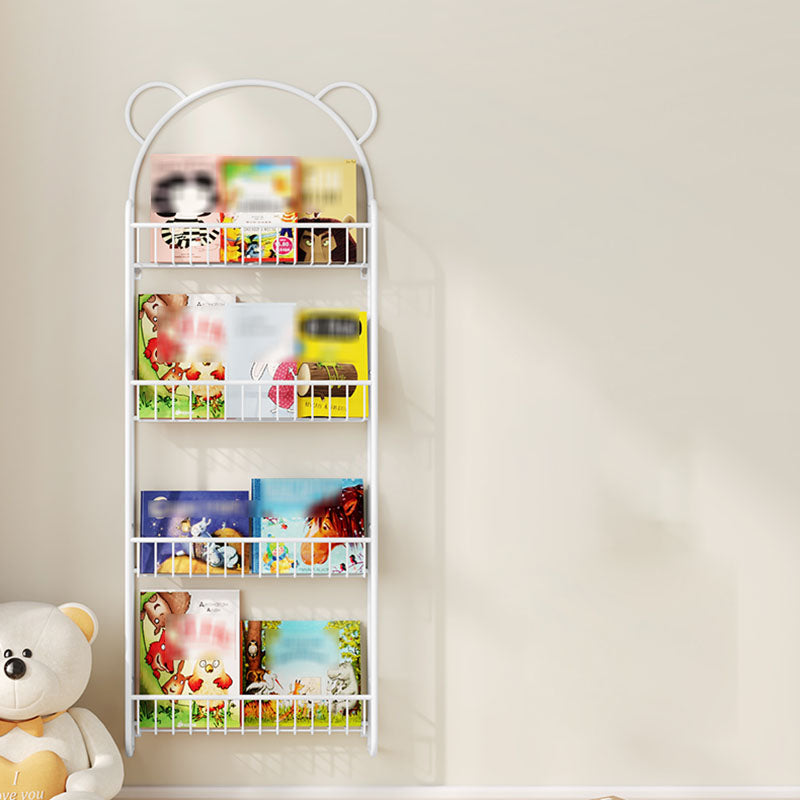 Scandinavian Wall Mounted Bookshelf Iron Vertical Bookcase for Home Clearhalo 'Bookcases' 'furn' 'furn_bookcases' 'Furniture' 'furniture_bookcases' 'Office Furniture' 4971903