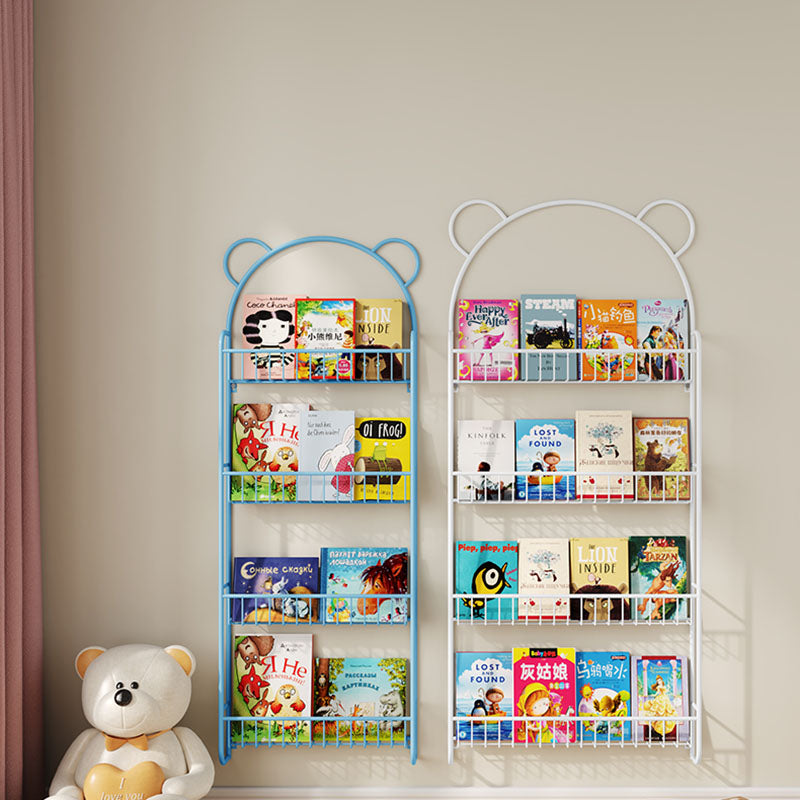 Scandinavian Wall Mounted Bookshelf Iron Vertical Bookcase for Home Clearhalo 'Bookcases' 'furn' 'furn_bookcases' 'Furniture' 'furniture_bookcases' 'Office Furniture' 4971904