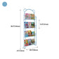 Scandinavian Wall Mounted Bookshelf Iron Vertical Bookcase for Home Clearhalo 'Bookcases' 'furn' 'furn_bookcases' 'Furniture' 'furniture_bookcases' 'Office Furniture' 4971909