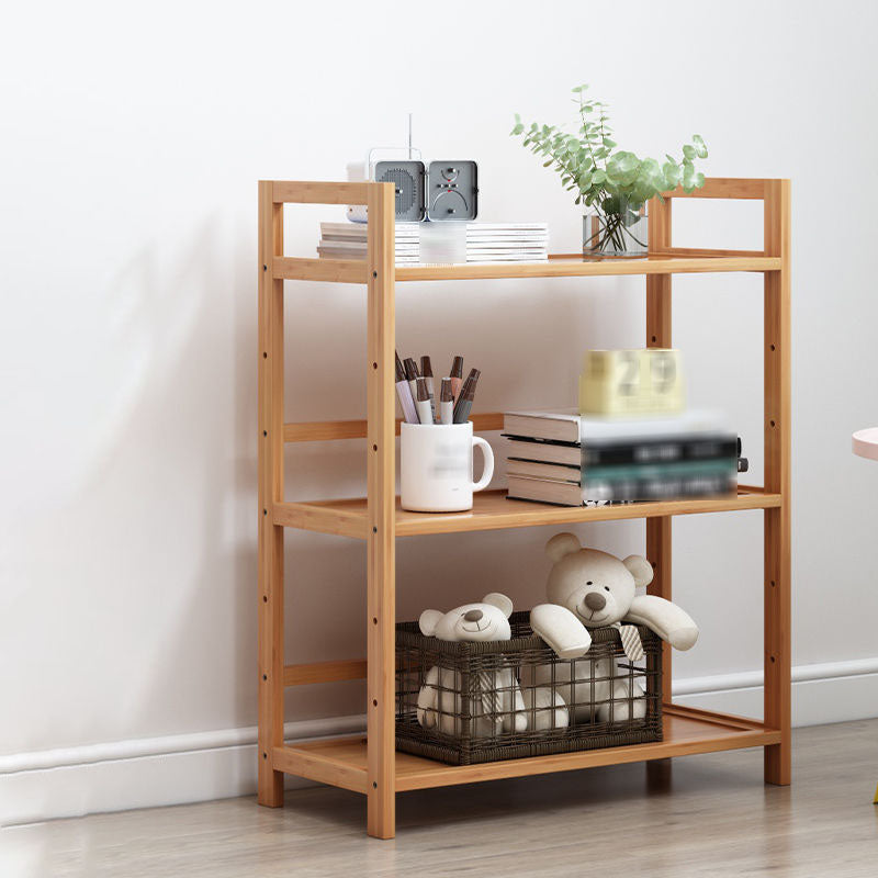 3/4/5-Shelf Manufactured Bookshelf Wood Etagere Natural Scandinavian Vertical Bookcase 23.6"L x 9.8"W x 28.3"H Clearhalo 'Bookcases' 'furn' 'furn_bookcases' 'Furniture' 'furniture_bookcases' 'Office Furniture' 4971914