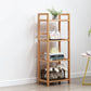 3/4/5-Shelf Manufactured Bookshelf Wood Etagere Natural Scandinavian Vertical Bookcase 15.7"L x 9.8"W x 39.4"H Clearhalo 'Bookcases' 'furn' 'furn_bookcases' 'Furniture' 'furniture_bookcases' 'Office Furniture' 4971916