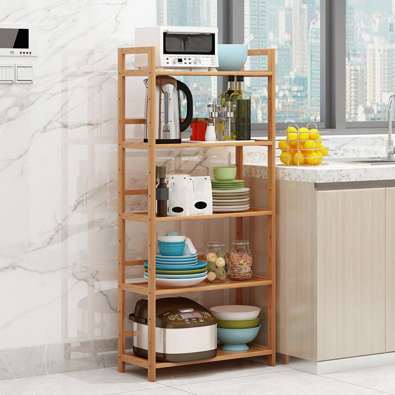 3/4/5-Shelf Manufactured Bookshelf Wood Etagere Natural Scandinavian Vertical Bookcase Clearhalo 'Bookcases' 'furn' 'furn_bookcases' 'Furniture' 'furniture_bookcases' 'Office Furniture' 4971917