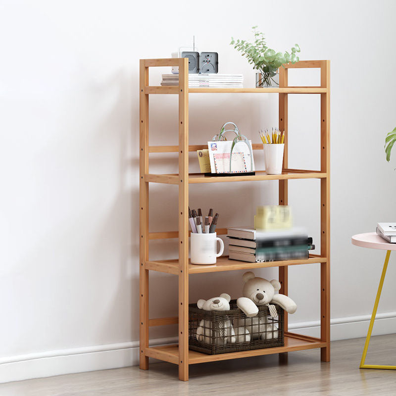3/4/5-Shelf Manufactured Bookshelf Wood Etagere Natural Scandinavian Vertical Bookcase 23.6"L x 9.8"W x 39.4"H Clearhalo 'Bookcases' 'furn' 'furn_bookcases' 'Furniture' 'furniture_bookcases' 'Office Furniture' 4971921