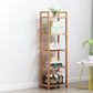 3/4/5-Shelf Manufactured Bookshelf Wood Etagere Natural Scandinavian Vertical Bookcase 15.7"L x 9.8"W x 50.4"H Clearhalo 'Bookcases' 'furn' 'furn_bookcases' 'Furniture' 'furniture_bookcases' 'Office Furniture' 4971922