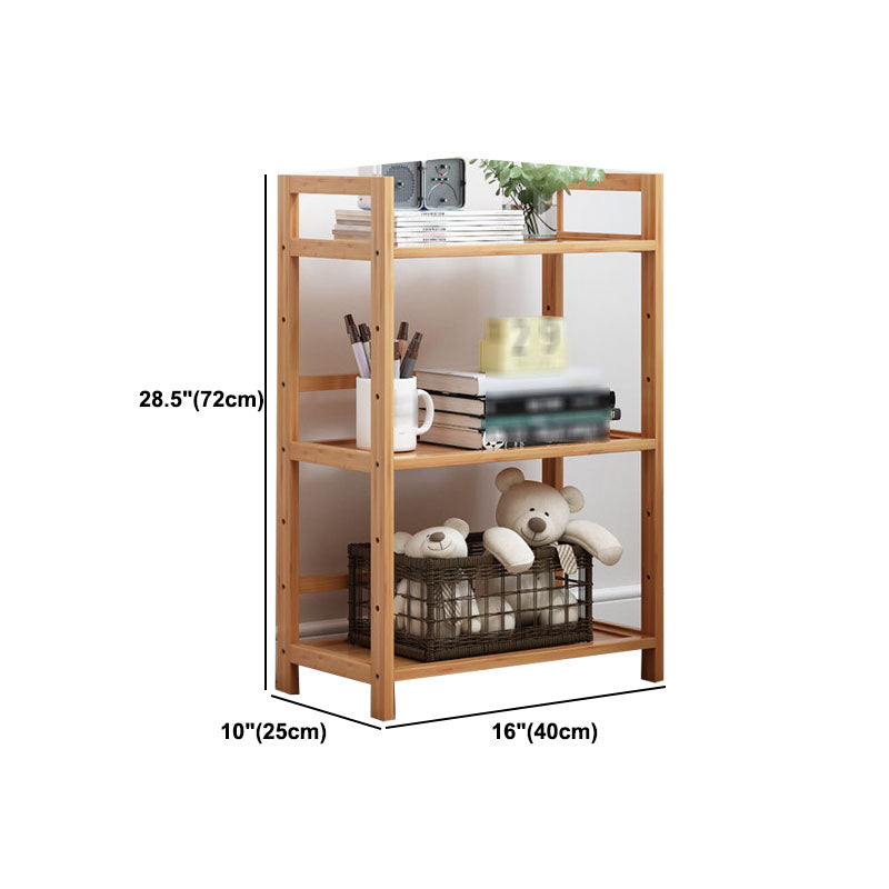 3/4/5-Shelf Manufactured Bookshelf Wood Etagere Natural Scandinavian Vertical Bookcase Clearhalo 'Bookcases' 'furn' 'furn_bookcases' 'Furniture' 'furniture_bookcases' 'Office Furniture' 4971933