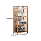 3/4/5-Shelf Manufactured Bookshelf Wood Etagere Natural Scandinavian Vertical Bookcase Clearhalo 'Bookcases' 'furn' 'furn_bookcases' 'Furniture' 'furniture_bookcases' 'Office Furniture' 4971937