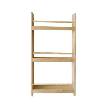 Pine Wood Wall Unit Bookshelf Scandinavian Vertical Bookcase for Home 19.7"L x 4.7"W x 35.4"H Natural Clearhalo 'Bookcases' 'furn' 'furn_bookcases' 'Furniture' 'furniture_bookcases' 'Office Furniture' 4971945