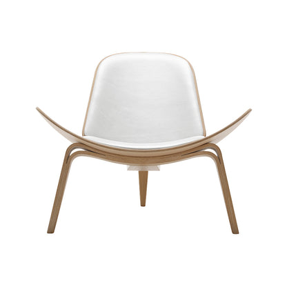 35.82" L x 32.28" W x 29.33" H Armless Side Chair Solid Wood Frame Accent Chair White Natural Wood Microfiber Clearhalo 'Accent Chairs' 'accent_chairs' 'Chairs & Seating' 'Furniture' 'furniture_accent_chairs' 'Living Room Furniture' 4971995