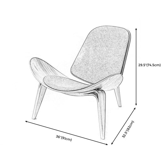 35.82" L x 32.28" W x 29.33" H Armless Side Chair Solid Wood Frame Accent Chair Clearhalo 'Accent Chairs' 'accent_chairs' 'Chairs & Seating' 'Furniture' 'furniture_accent_chairs' 'Living Room Furniture' 4972012