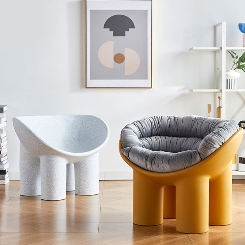 Armless PE Chair 32.6" L x 17.7 " W x 24.4 " H Chair for Bedroom Clearhalo 'Accent Chairs' 'accent_chairs' 'Chairs & Seating' 'furn' 'furn_accent_chairs' 'Furniture' 'furniture_accent_chairs' 'Living Room Furniture' 4972027