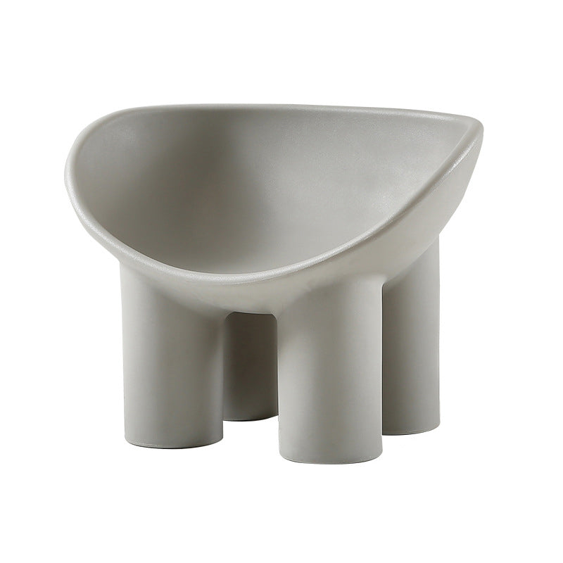 Armless PE Chair 32.6" L x 17.7 " W x 24.4 " H Chair for Bedroom Clearhalo 'Accent Chairs' 'accent_chairs' 'Chairs & Seating' 'furn' 'furn_accent_chairs' 'Furniture' 'furniture_accent_chairs' 'Living Room Furniture' 4972031