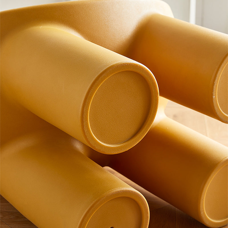 Armless PE Chair 32.6" L x 17.7 " W x 24.4 " H Chair for Bedroom Clearhalo 'Accent Chairs' 'accent_chairs' 'Chairs & Seating' 'furn' 'furn_accent_chairs' 'Furniture' 'furniture_accent_chairs' 'Living Room Furniture' 4972032