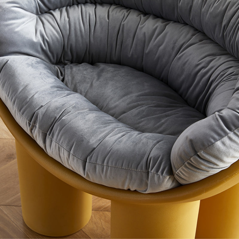 Armless PE Chair 32.6" L x 17.7 " W x 24.4 " H Chair for Bedroom Clearhalo 'Accent Chairs' 'accent_chairs' 'Chairs & Seating' 'furn' 'furn_accent_chairs' 'Furniture' 'furniture_accent_chairs' 'Living Room Furniture' 4972035