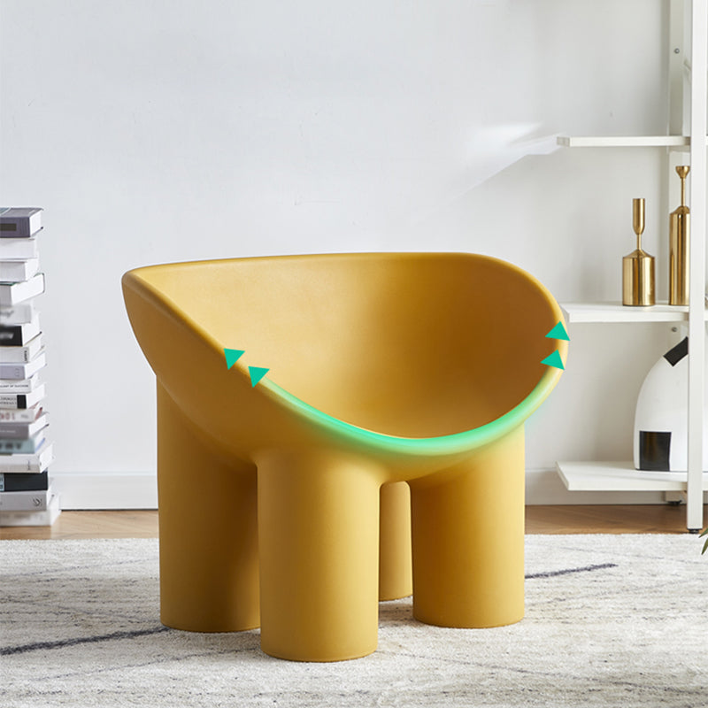 Armless PE Chair 32.6" L x 17.7 " W x 24.4 " H Chair for Bedroom Clearhalo 'Accent Chairs' 'accent_chairs' 'Chairs & Seating' 'furn' 'furn_accent_chairs' 'Furniture' 'furniture_accent_chairs' 'Living Room Furniture' 4972036