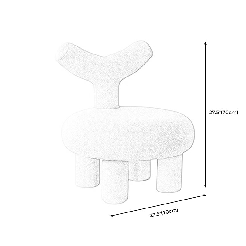 Armless Parsons Chair Wool Chair Fixed Back Chair for Living Room Clearhalo 'Accent Chairs' 'accent_chairs' 'Chairs & Seating' 'furn' 'furn_accent_chairs' 'Furniture' 'furniture_accent_chairs' 'Living Room Furniture' 4972051