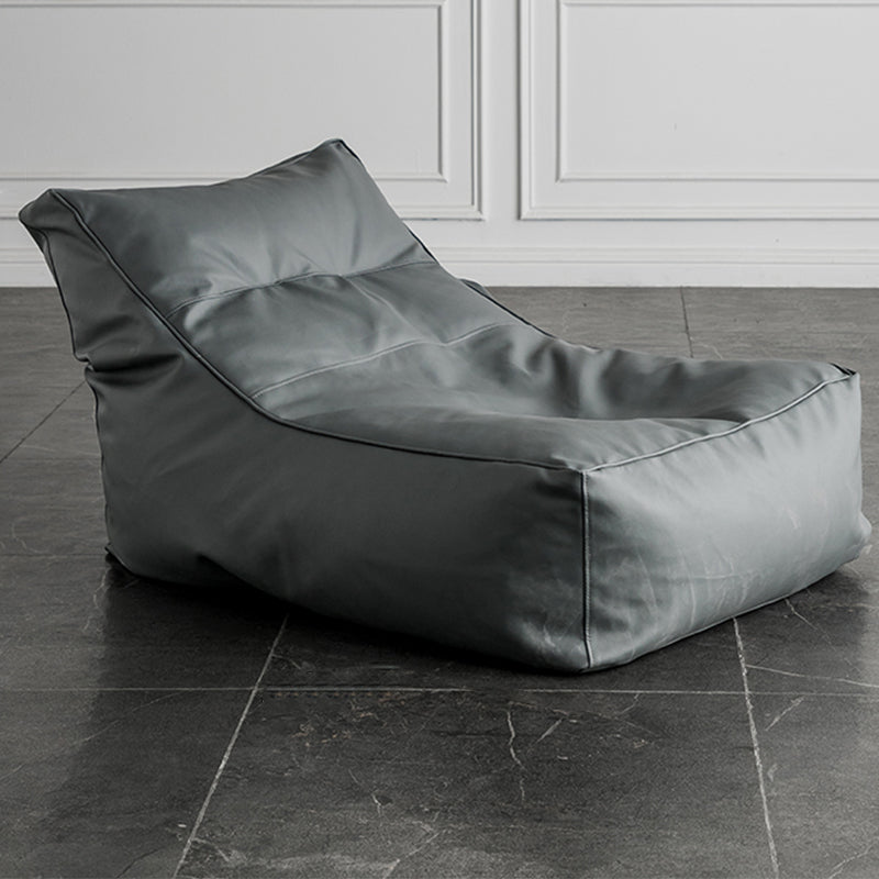 PU Leather Parsons Chair 26.3" L x 39.3" W x 28.3" H for Living Room Grey Without Ottoman Clearhalo 'Accent Chairs' 'accent_chairs' 'Chairs & Seating' 'furn' 'furn_accent_chairs' 'Furniture' 'furniture_accent_chairs' 'Living Room Furniture' 4972098