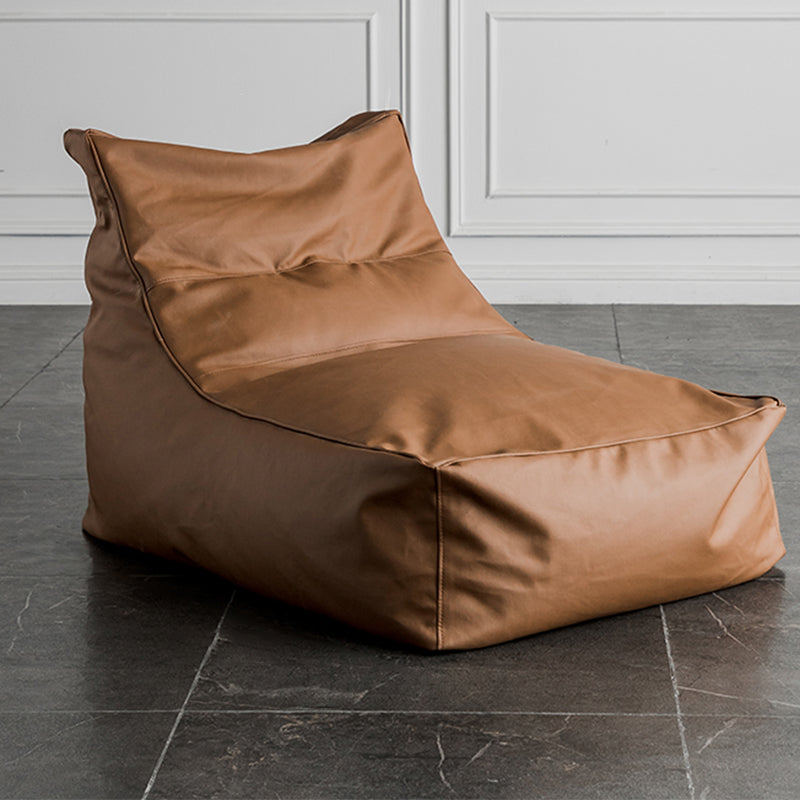 PU Leather Parsons Chair 26.3" L x 39.3" W x 28.3" H for Living Room Brown Without Ottoman Clearhalo 'Accent Chairs' 'accent_chairs' 'Chairs & Seating' 'furn' 'furn_accent_chairs' 'Furniture' 'furniture_accent_chairs' 'Living Room Furniture' 4972100