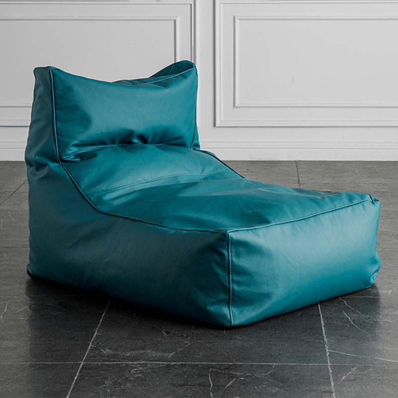 PU Leather Parsons Chair 26.3" L x 39.3" W x 28.3" H for Living Room Blue Without Ottoman Clearhalo 'Accent Chairs' 'accent_chairs' 'Chairs & Seating' 'furn' 'furn_accent_chairs' 'Furniture' 'furniture_accent_chairs' 'Living Room Furniture' 4972102