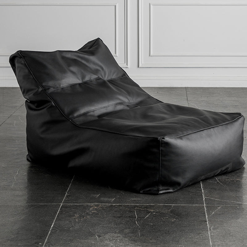 PU Leather Parsons Chair 26.3" L x 39.3" W x 28.3" H for Living Room Black Without Ottoman Clearhalo 'Accent Chairs' 'accent_chairs' 'Chairs & Seating' 'furn' 'furn_accent_chairs' 'Furniture' 'furniture_accent_chairs' 'Living Room Furniture' 4972103