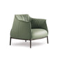 33.85" L x 31.49" W x 31.49" H Faux Leather Barrel Accent Chair for Bedroom Light Army Green Clearhalo 'Accent Chairs' 'accent_chairs' 'Chairs & Seating' 'furn' 'furn_accent_chairs' 'Furniture' 'furniture_accent_chairs' 'Living Room Furniture' 4972114