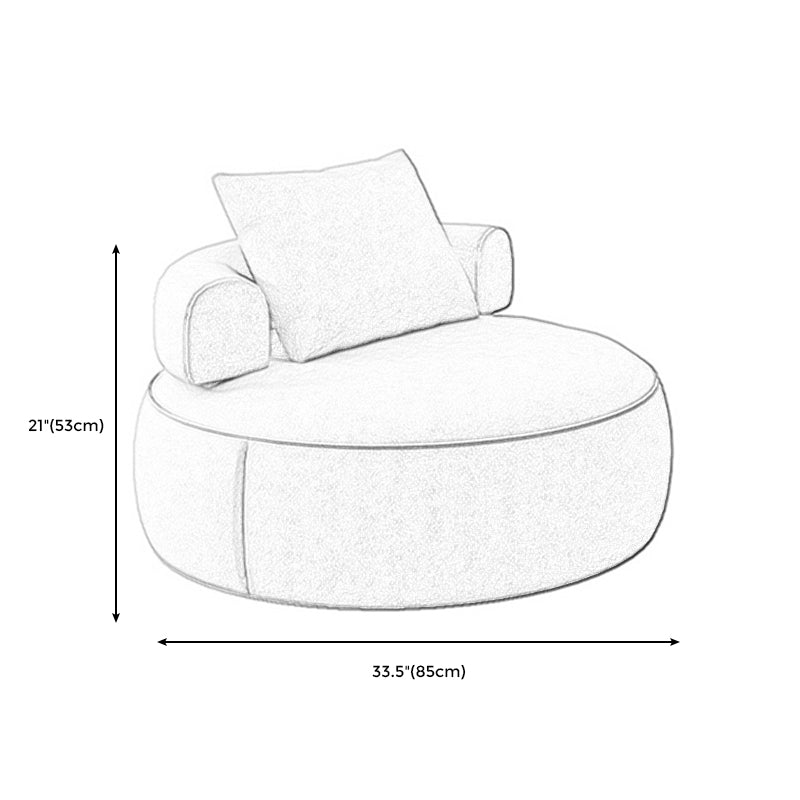 Faux Leather Slipper Chair Armless Chair with Pillow for Living Room Clearhalo 'Accent Chairs' 'accent_chairs' 'Chairs & Seating' 'furn' 'furn_accent_chairs' 'Furniture' 'furniture_accent_chairs' 'Living Room Furniture' 4972191